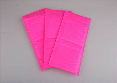 Poly Pink Bubble Mailers Bags , Bubble Mailing Envelopes Colorful For Packaging supplier