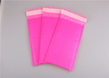 Poly Pink Bubble Mailers Bags , Bubble Mailing Envelopes Colorful For Packaging supplier