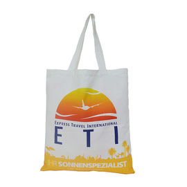 Cotton Sheeting Canvas Shopping Bags Natural Economy 36x37cm With Boat Bottom supplier