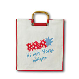 PE Coating Cotton Tote Shopping Bags , Custom Cotton Tote Bags 38X42X10CM supplier