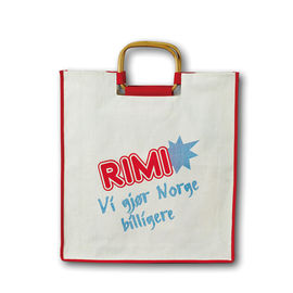 PE Coating Cotton Tote Shopping Bags , Custom Cotton Tote Bags 38X42X10CM