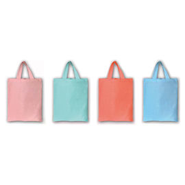Organic Canvas Bags With Handles Multi Colors Customized Logo  26x33cm supplier