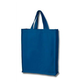 Reusable Shopping Canvas Tote Bag Eco Friendly Customized Logo With Gusset supplier
