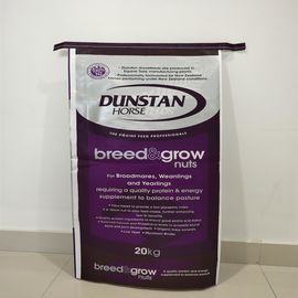 Animal Polypropylene Feed Bags 25 - 50kgs Loading Weight Customized Logo supplier