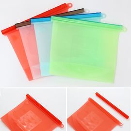 Transparent  Ziplock Silicone Bags Zipper Storage Light Weight Cute Carton supplier