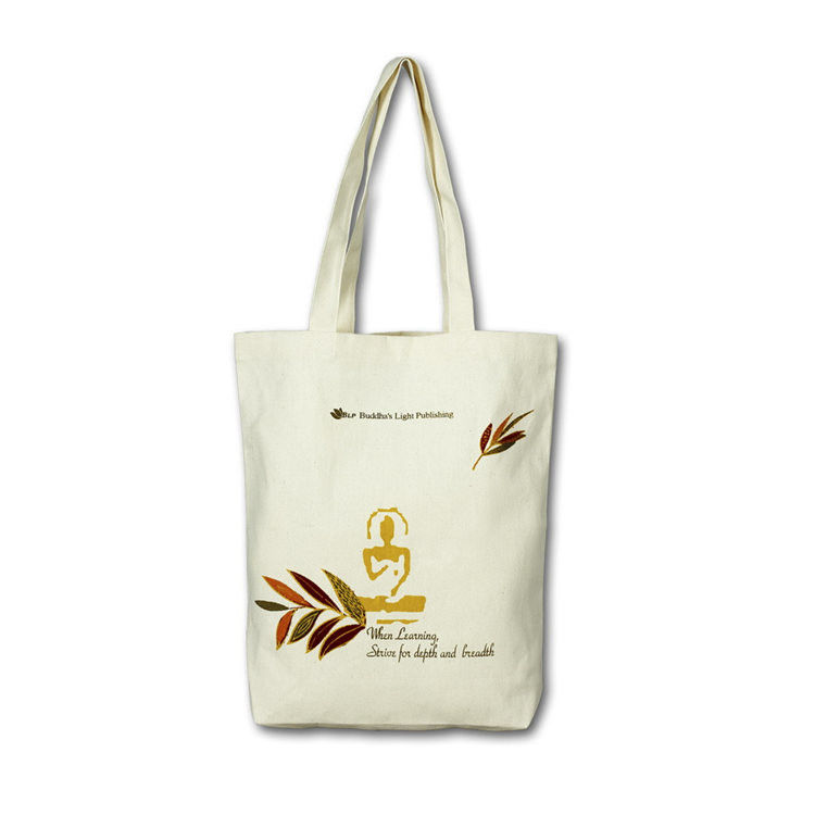 Custom Color Cotton Canvas Tote Bag Cloth Shopping Bags With Long Handle supplier