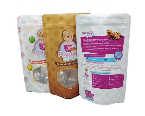 Snack Food Packaging Foil Poly Bags , Aluminium Foil Ziplock Pouches Gravure Printing supplier