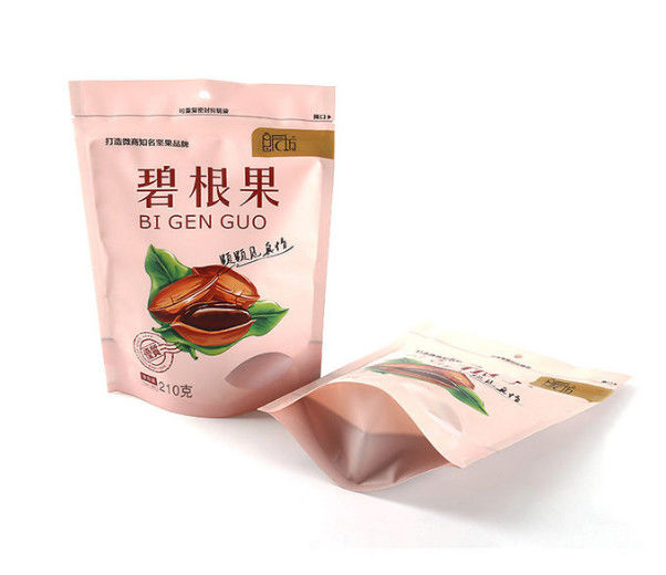 Stand Up Snack Food Packaging Bags /  Zipper Pouch Bags Resealable supplier