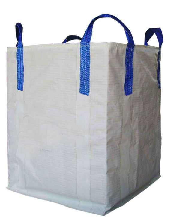 Spout Top 1000KGS Fibc Bulk Bags PP Jumbo For Packing Black Color supplier