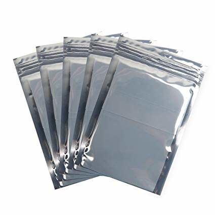 Shiny Silver Anti Static Bag Custom Size 0.08～0.2mm Thickness With Zipper supplier