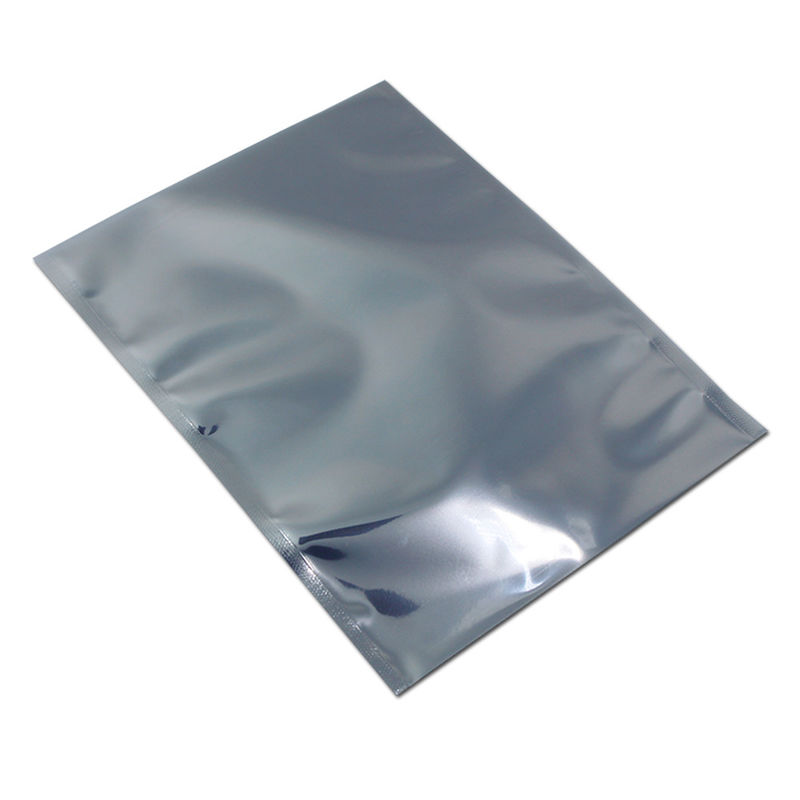 Shiny Silver Esd Shielding Bags , Static Dissipative Bag With Zipper supplier