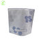 White / Blue Small Ziplock Bags , Reusable Storage Bags With Cutting Hole Handle