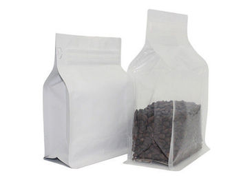 Child Resistant Flat Bottom Coffee Bags Side Gusset One Way Degrassing Valve