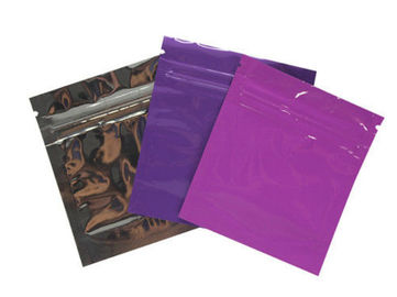 Resealable Zipper Flat Bottom Pouch Multi Perpose Light Weight Non Toxic