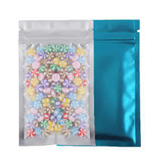 PE High Transparent Foil Ziplock Bags Dust Proof For Food Packaging